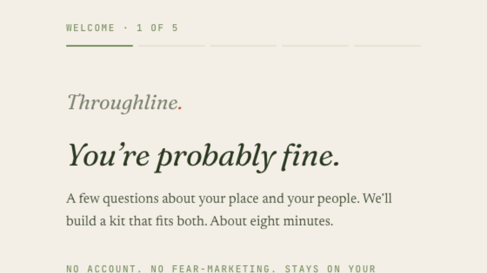 The Throughline emergency-prep app